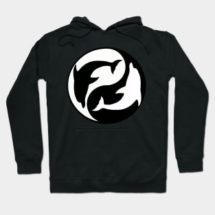 Yin Yang Dolphins Hoodie